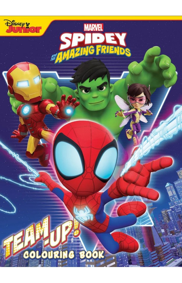 Spidey and His Amazing Friends - 32pp Colouring Book - Glow Webs Glow